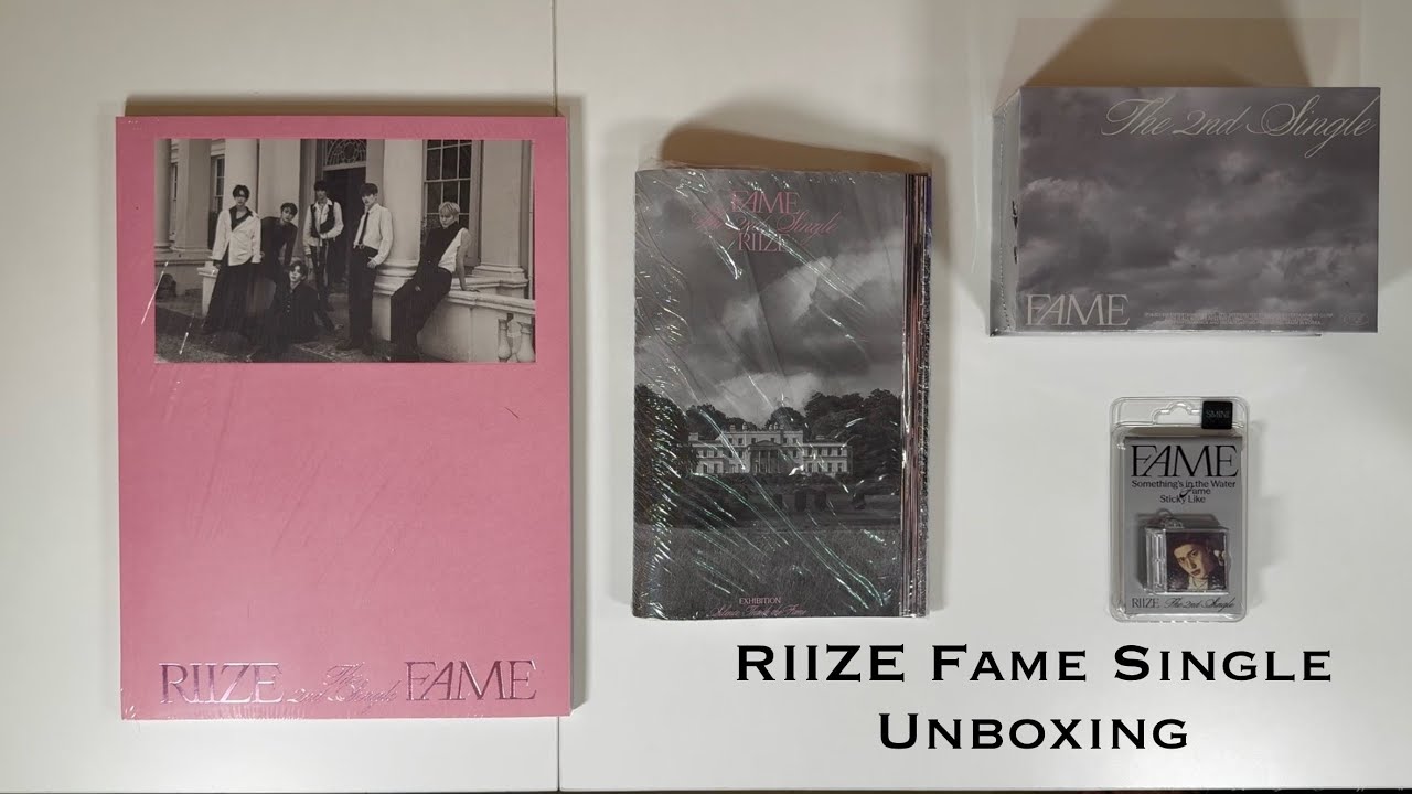 Распаковка: сингл RIIZE Fame [фотокнига, каталог, камерная версия и мини-версия]