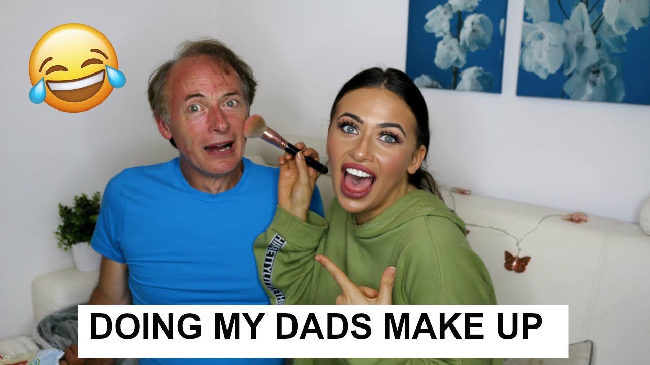 DOING MY DADS MAKE UP CHALLENGE