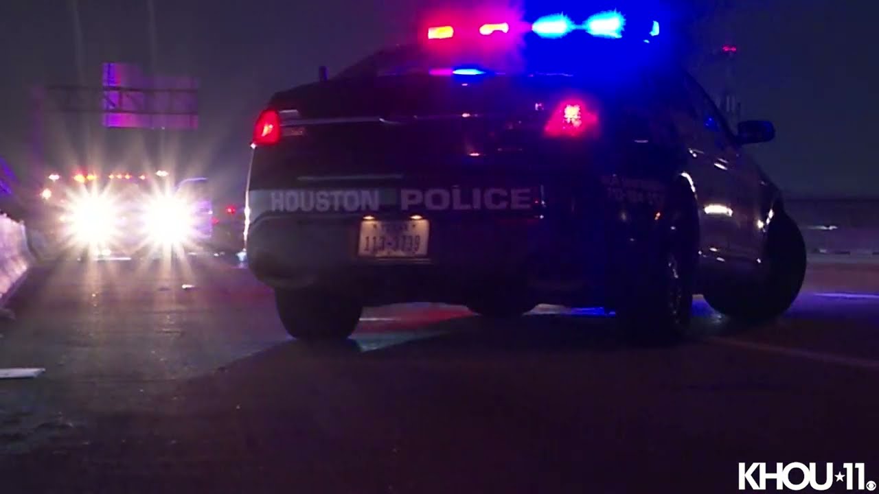Raw video: HPD updates after woman was injured in apparent road rage shooting on North Freeway