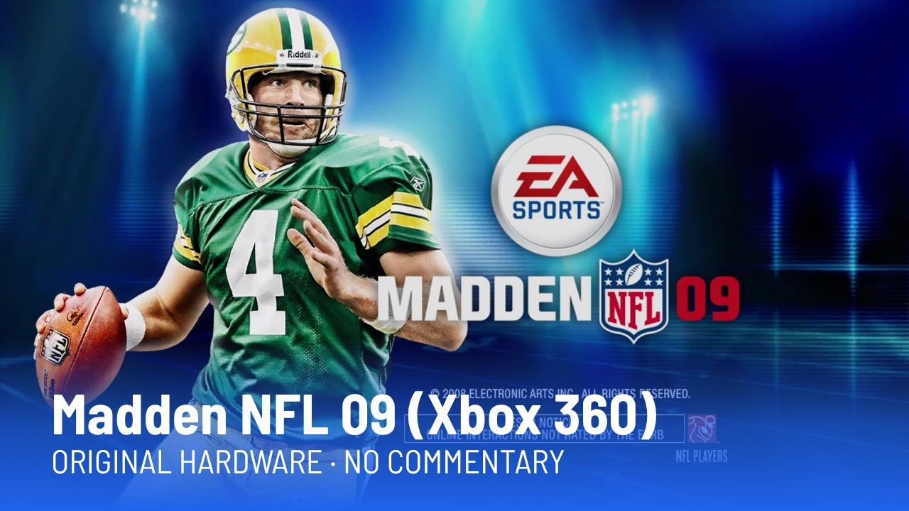 Madden NFL 09 (Xbox 360) Gameplay No Commentary