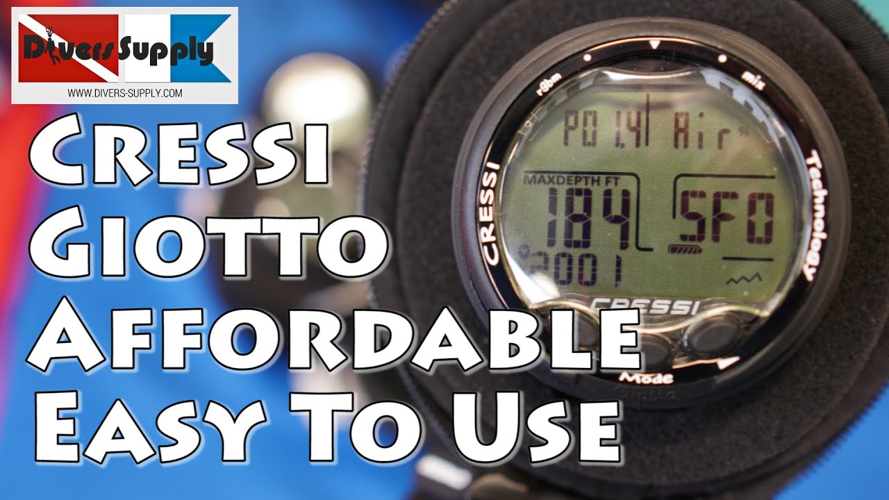 2019 Cressi Giotto Affordable Easy to Use Wrist Dive Computer