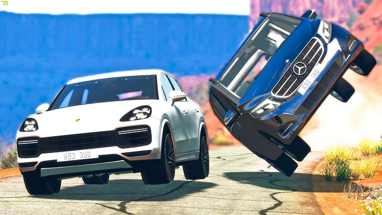 Cliff Drops Car Crashes #14 - BeamNG Drive | CRASHdriven