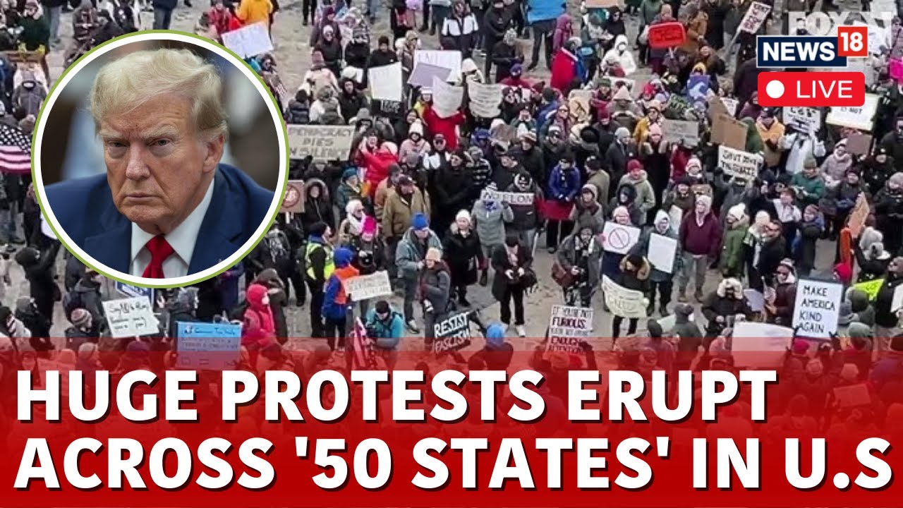 Anti Trump Protest LIVE | Donald Trump Latest News | 50 States Protest In US Hill Capitol LIVE |N18G