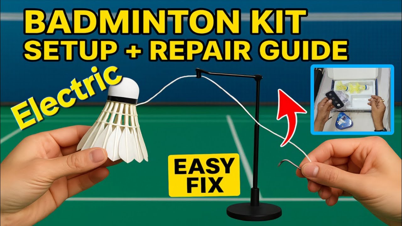 Part 2 : Self Practicing Badminton Kit | Full Setup, Repair & Usage Guide in Hindi @Rahultoyss