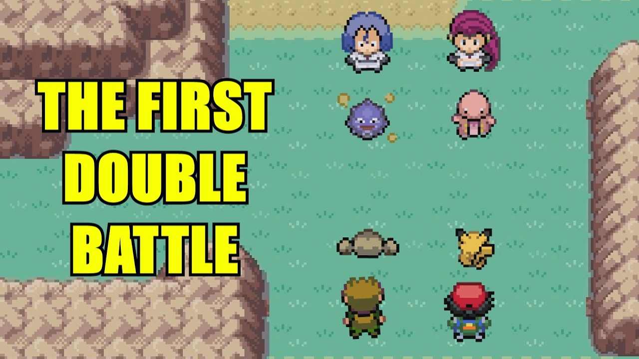 The FIRST double battle in Pokemon
