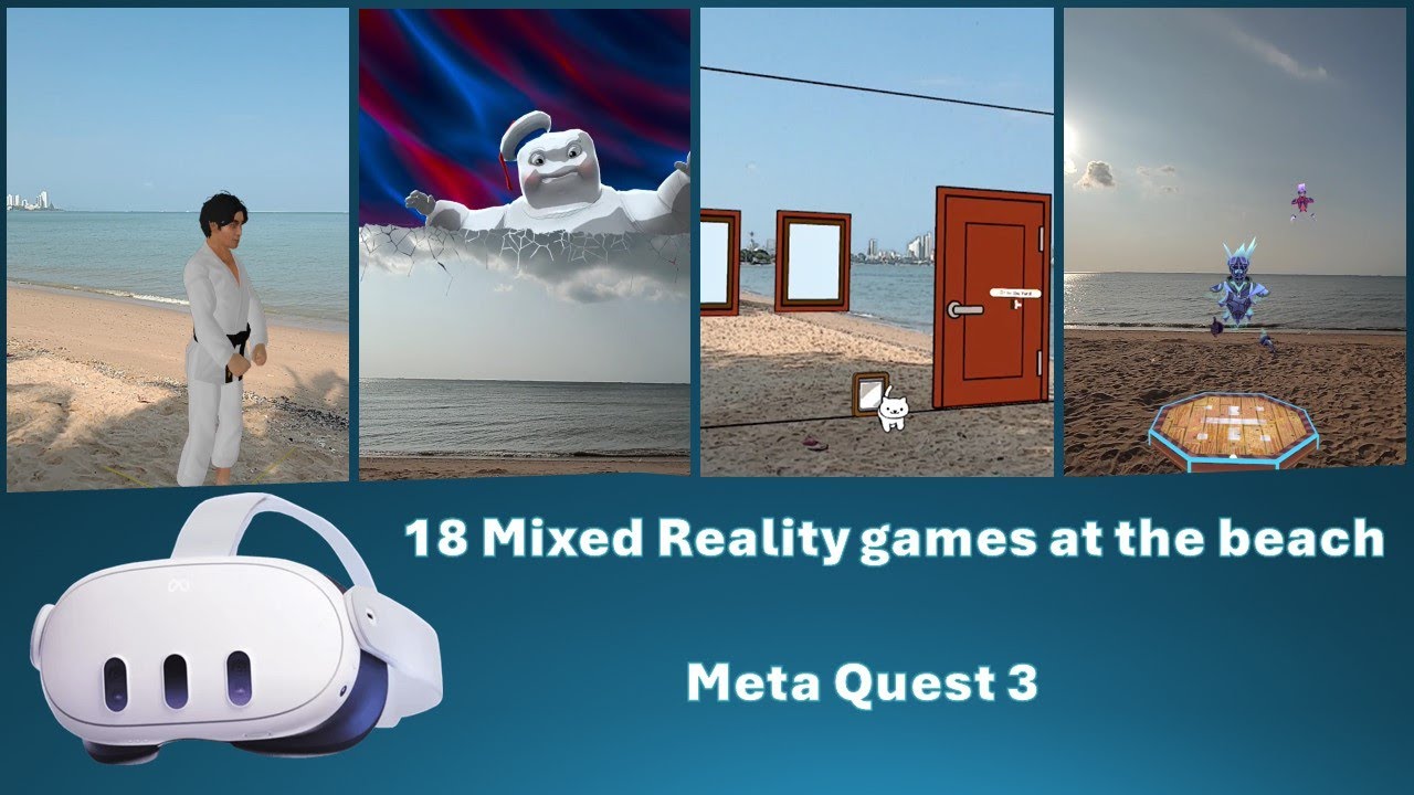 Meta Quest 3 Mixed Reality at the beach part 2