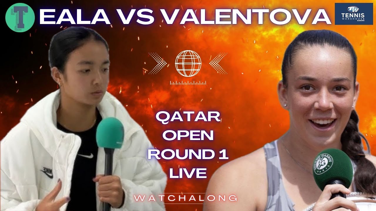 Alex Eala vs Tereza Valentova | Qatar Open 2026 Round 1 | WTA Doha | LIVE TENNIS WATCHALONG