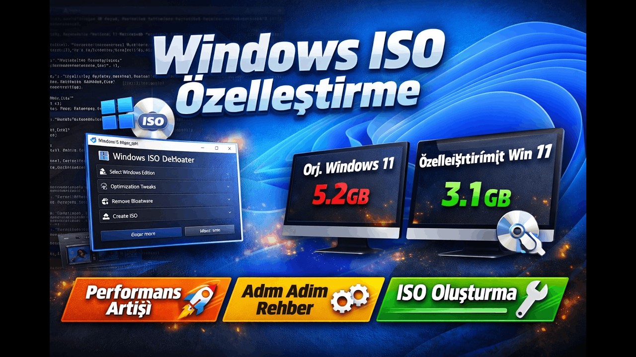 Windows ISO Debloater ile Windows 11 ISO Özelleştirme ve Performans Artışı (Adım Adım Rehber)