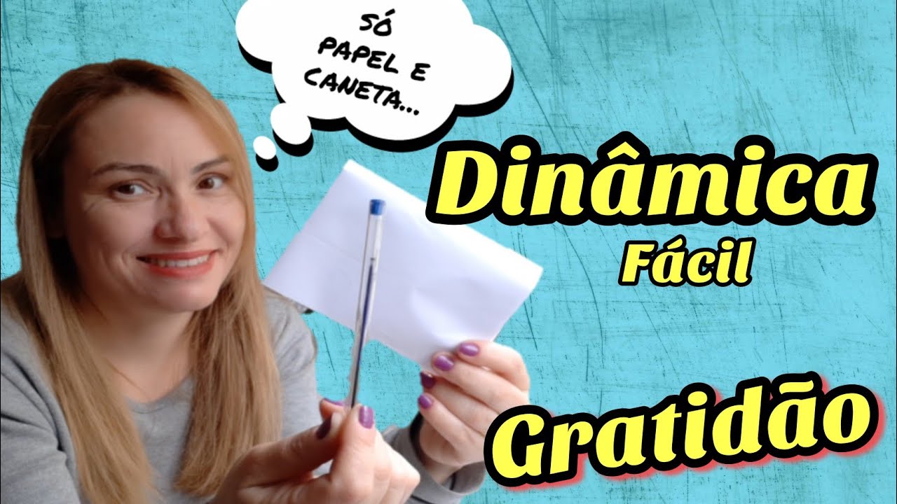 DINÂMICA  CÉLULAS GRATIDÃO A DEUS/QUEBRA GELO SOBRE GRATIDÃO/ DINÂMICA FÁCIL PARA CÉLULA PRESENCIAL