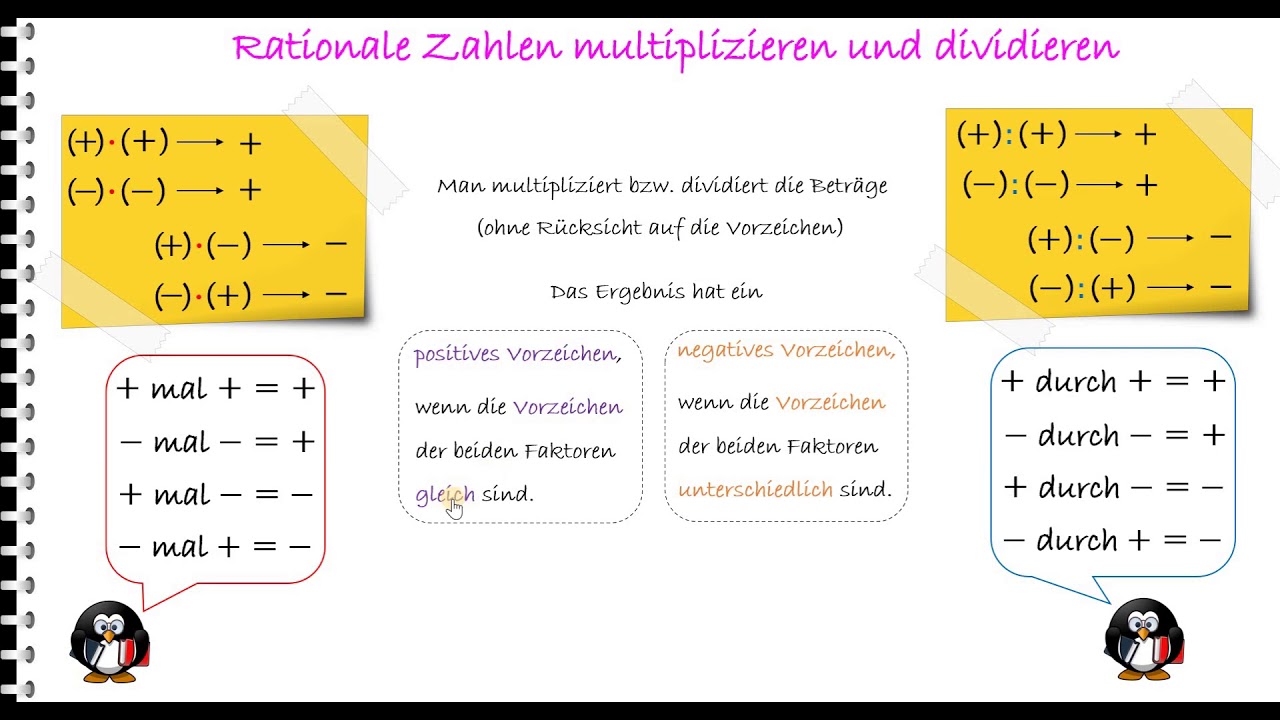 Lernvideo_rationale Zahlen multiplizieren und dividieren