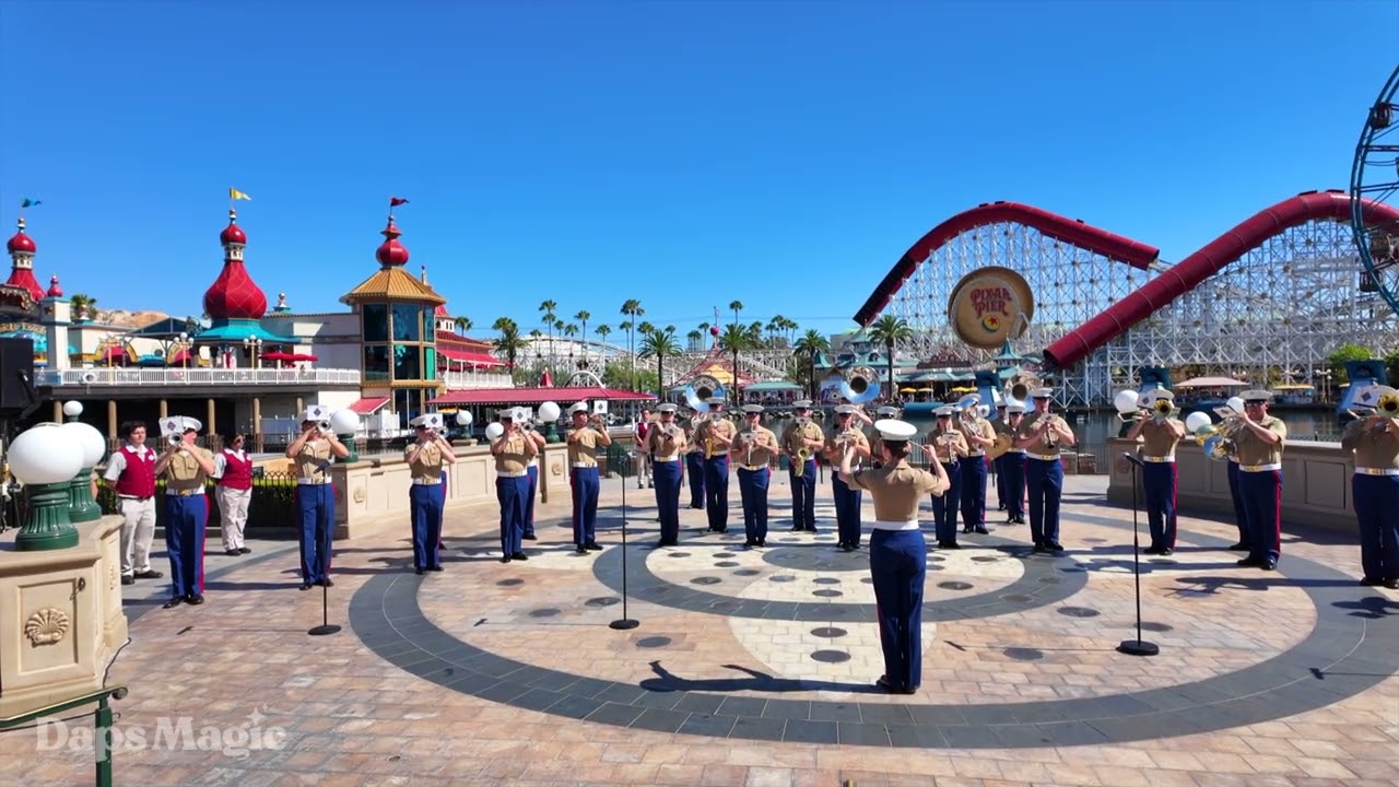 1st Marine Division Band | Paradise Gardens Park | Disneyland Resort 2025 4K