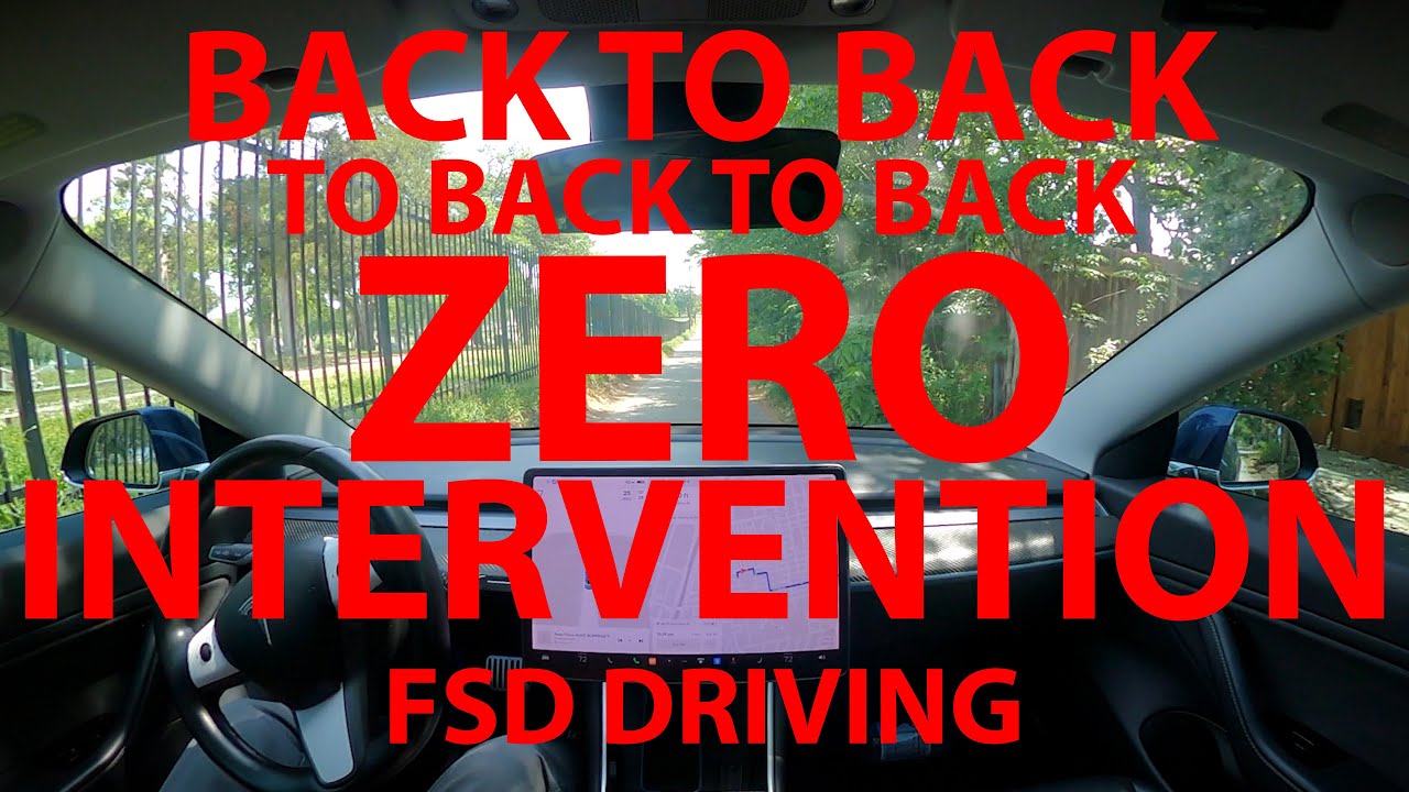 V11 Tesla FSD - Back to Back Zero Intervention drives