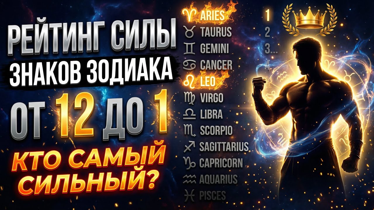 САМЫЙ СИЛЬНЫЙ ЗНАК ЗОДИАКА — ЭТО НЕ ЛЕВ НЕ СКОРПИОН И НЕ ОВЕН