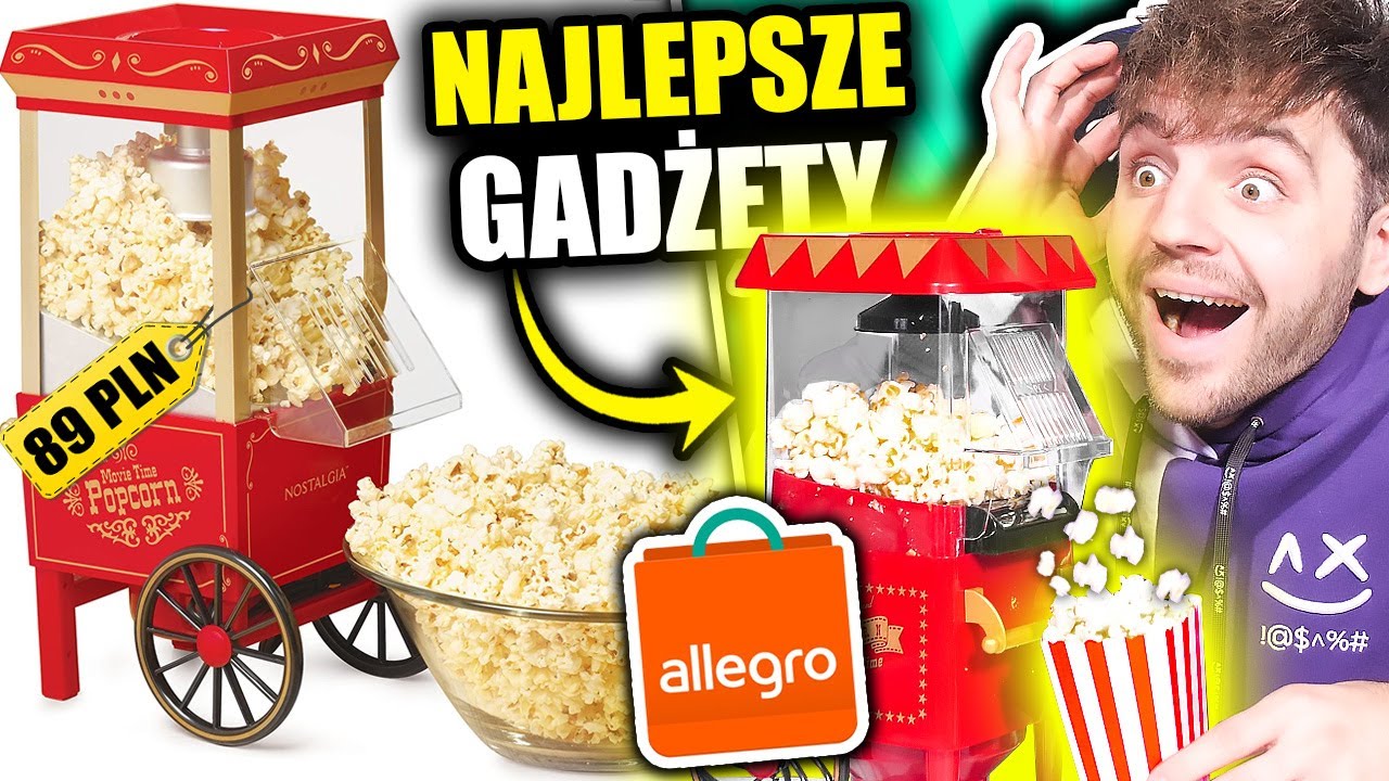 Najlepsze GADŻETY z ALLEGRO! *maszyna do popcornu*