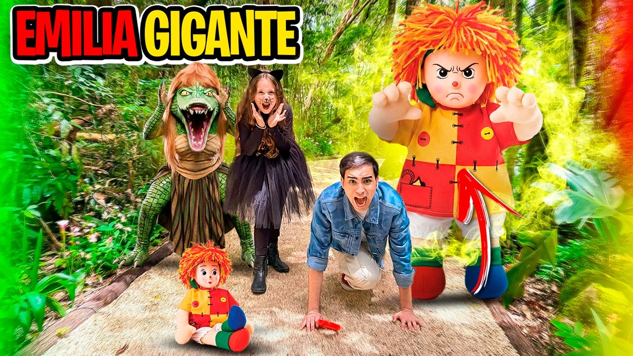 A EMÍLIA VIROU UMA BONECA GIGANTE !!! ESTAMOS EM PERIGO!
