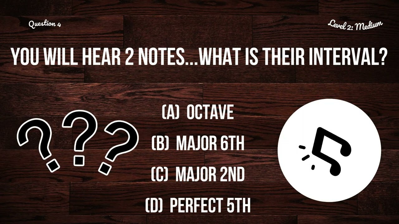 TONE DEAF - Ear Test for Musicians   (Major Scale Intervals -  Test 5)