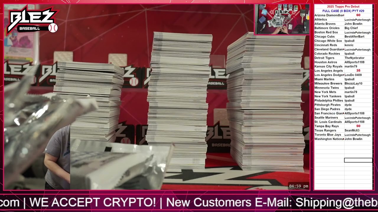 2025 Topps Pro Debut FULL CASE BREAK #29 Pick Your Team