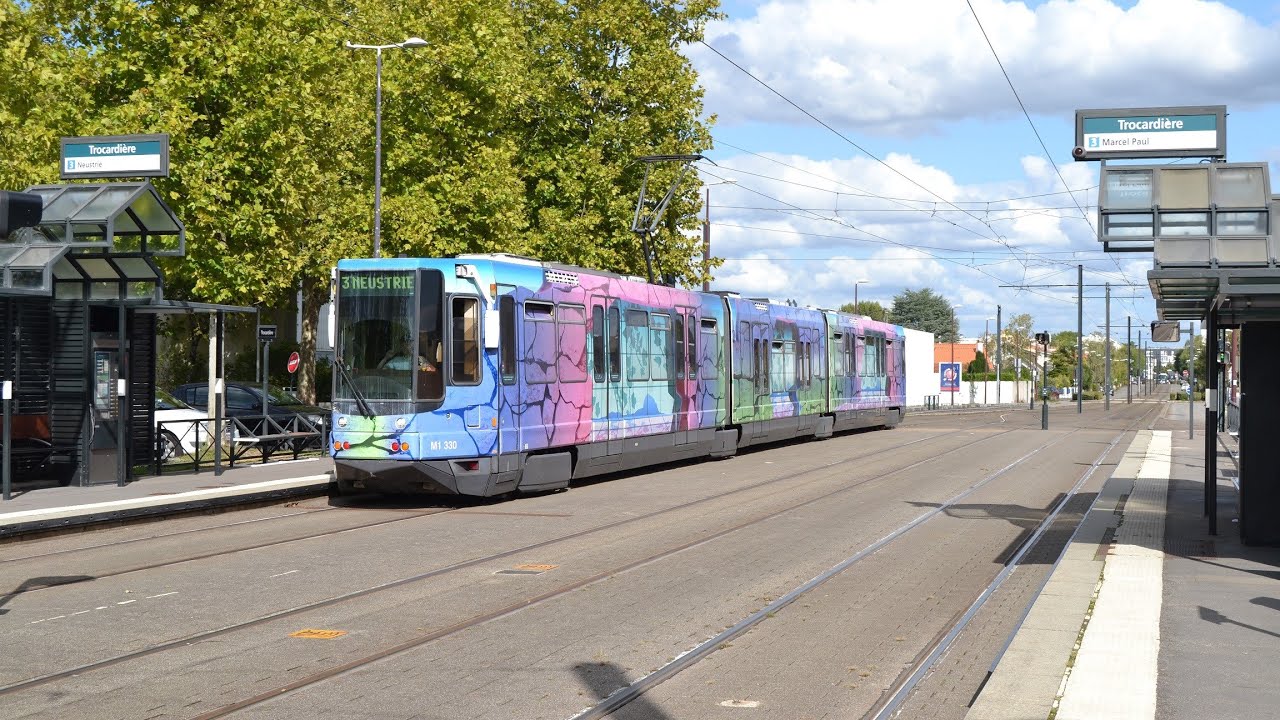 Voyage de Trocardière à Neustrie en Tramway Francais Standard