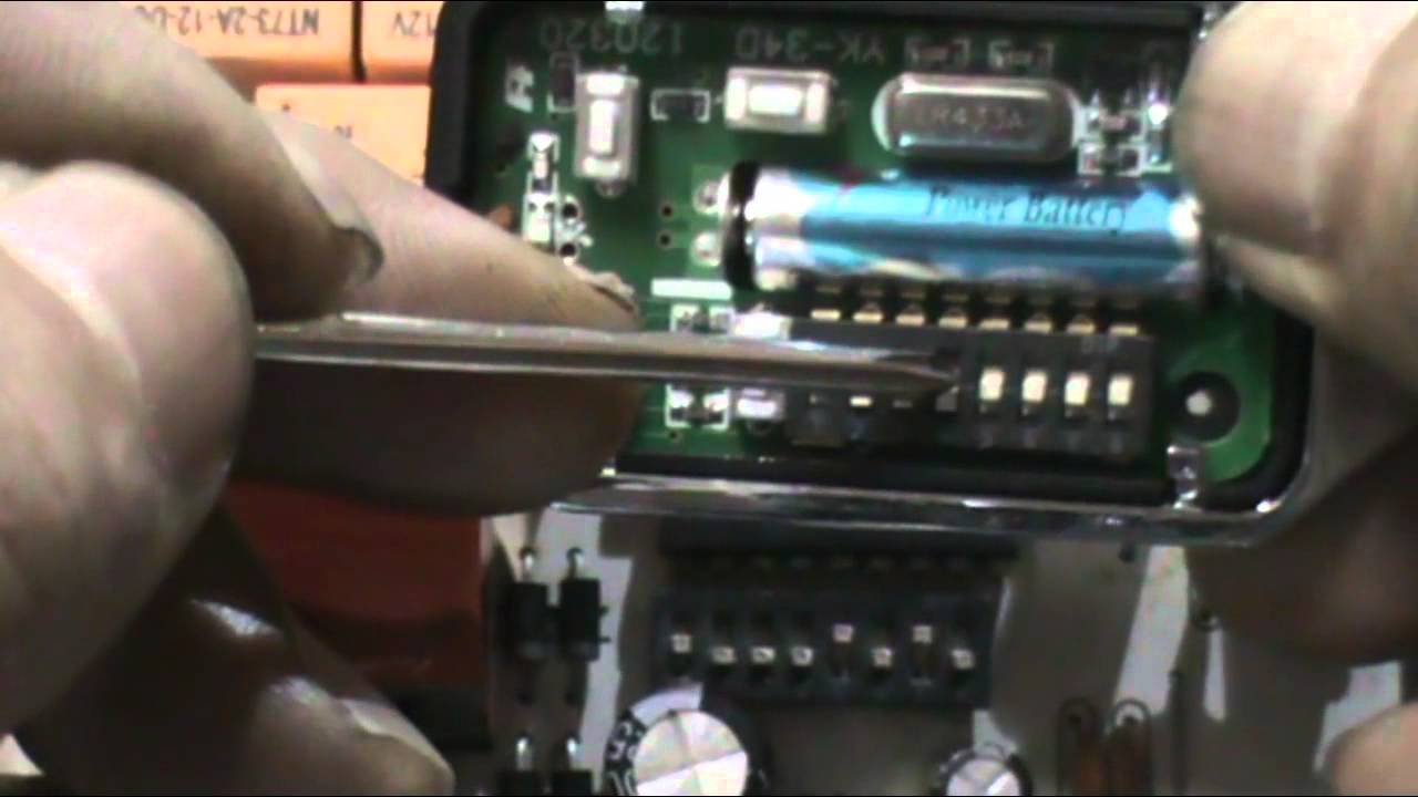 como codificar seu controle para porta de a&ccedil;o compat&iacute;vel anal&oacute;gico 433 Mhz led vermelho