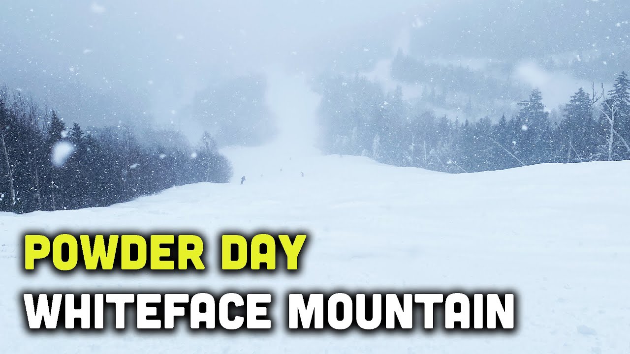 Skiing Whiteface Mountain on a powder day in 2025