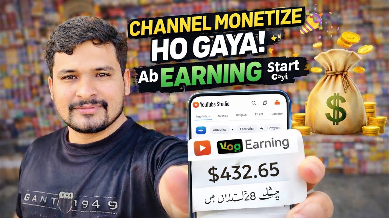 Finally Channel Monetize Ho Gaya 😍 Ab Dollar Aana Start! | Fast Vlog Earning
