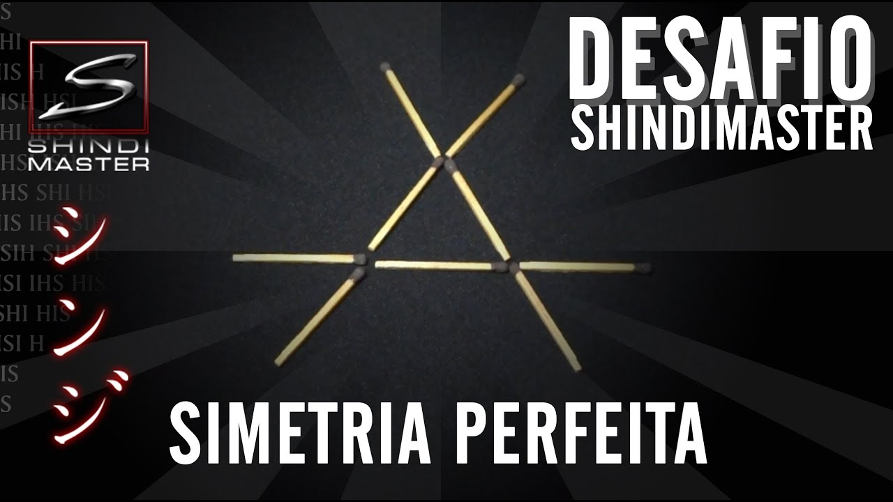 Desafio da simetria perfeita com palito - toothpick challenge tutorial - DESAFIO SHINDIMASTER