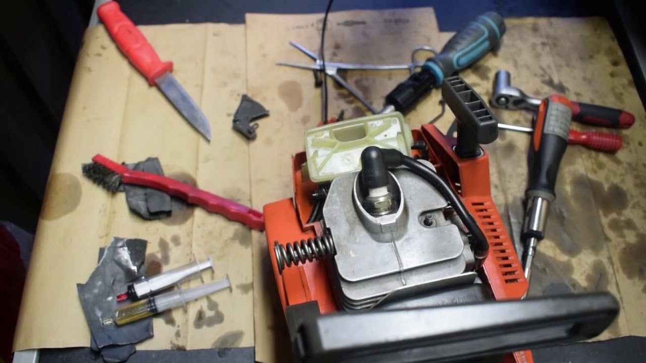 Handles assembly and installation | Husqvarna 45 chainsaw