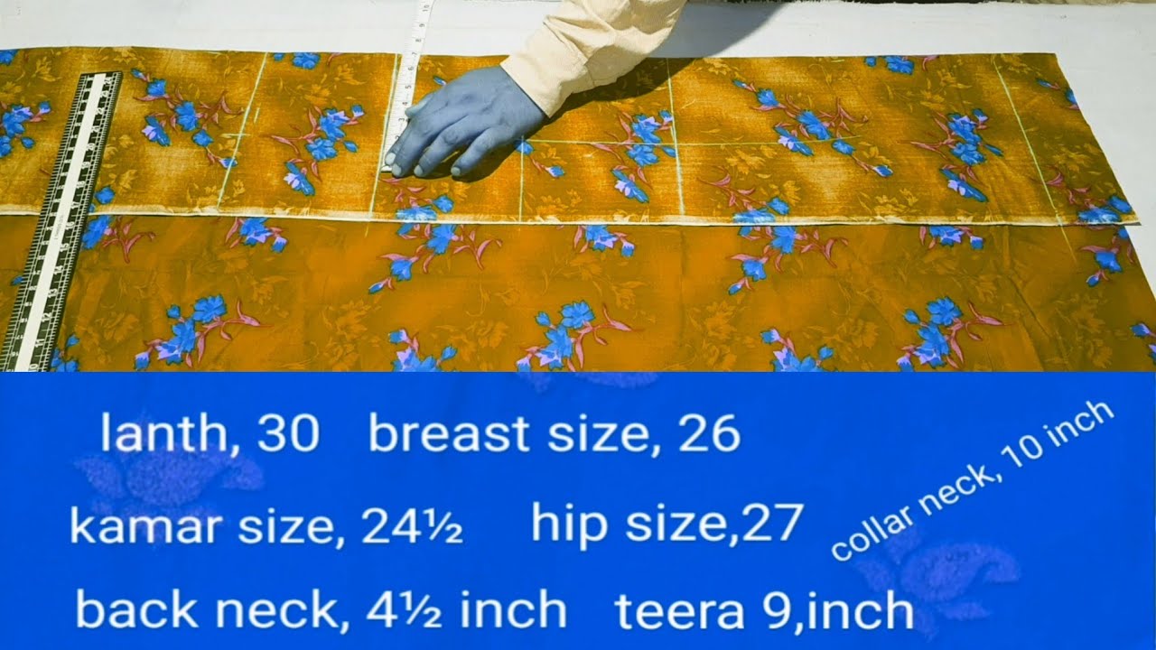 6-7-8-9 years girl kurti cutting step by step in hindi
