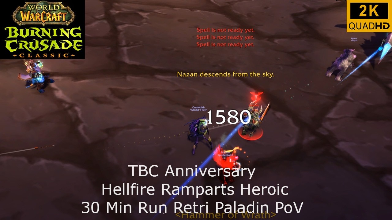 WoW TBC Anniversary | Hellfire Ramparts Heroic 30 Min Run | Retri Paladin PoV | 2K