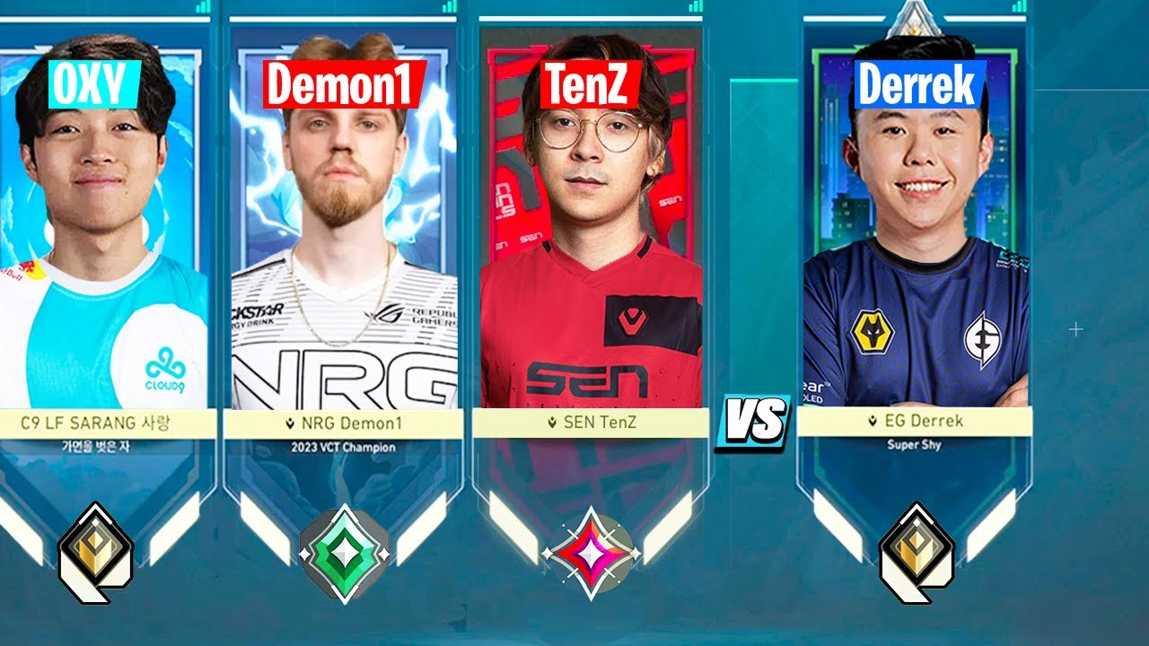When TenZ, OXY and Demon1 team up in matched vs EG Derrek in rank... | VALORANT