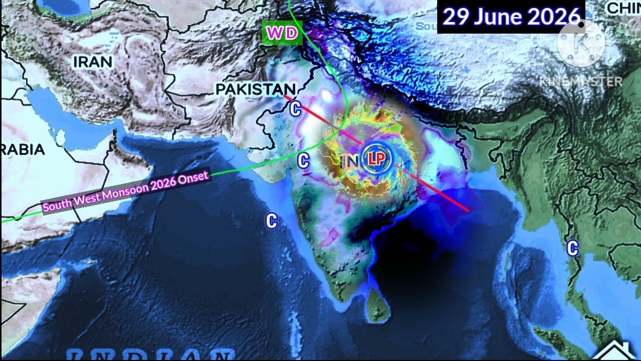 Next 25 Days Weather System All Weather Modal Analysis monsoon Onset Line 2026 June Month. 