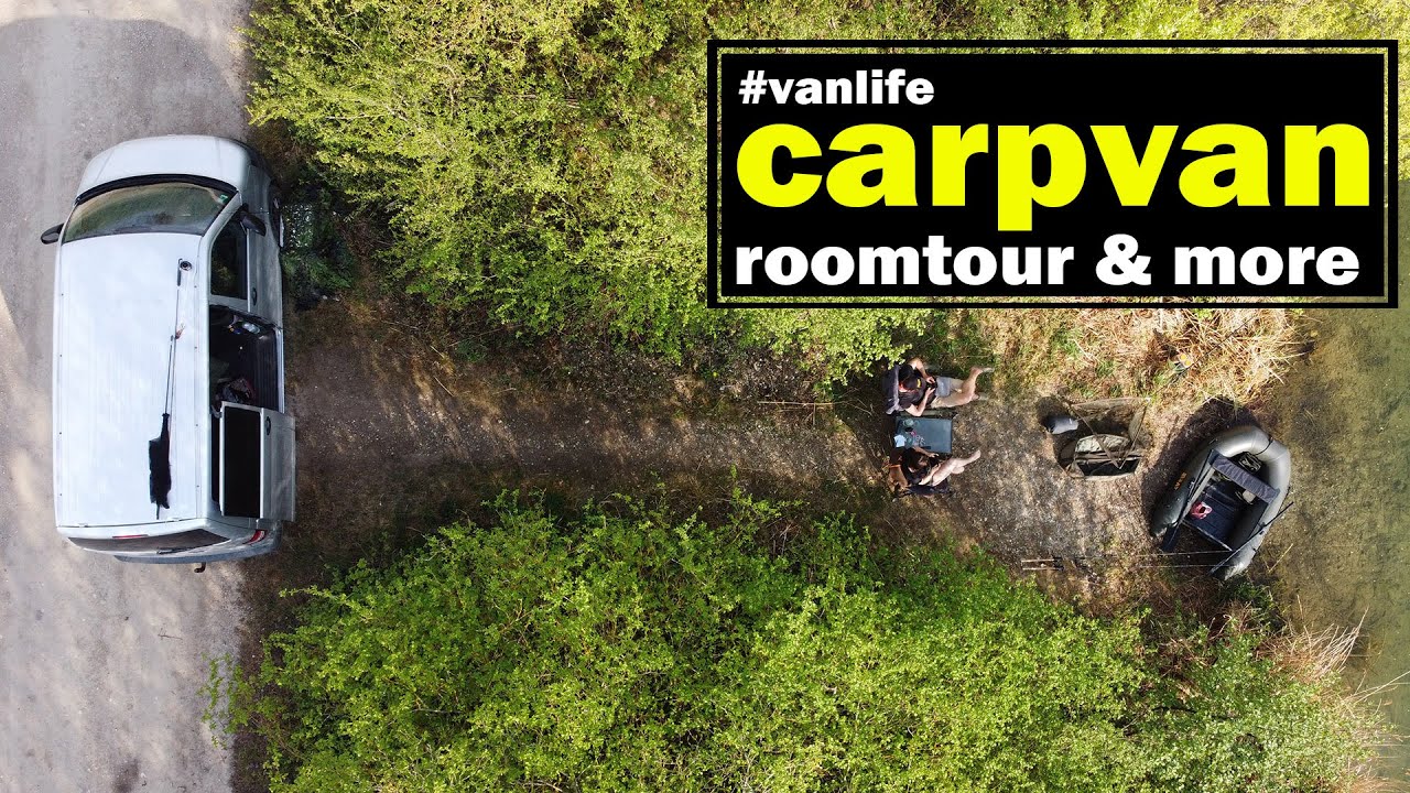 CARPVAN Roomtour - Karpfenangeln aus dem VW T5.2 Bus DIY Vanlife Fishing Van Angelauto