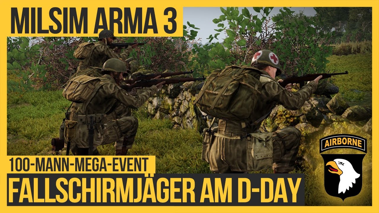 ARMA 3 im 2.Weltkrieg: 100-Mann-Mega-Event mit der 101st Airborne Division [Gameplay deutsch]