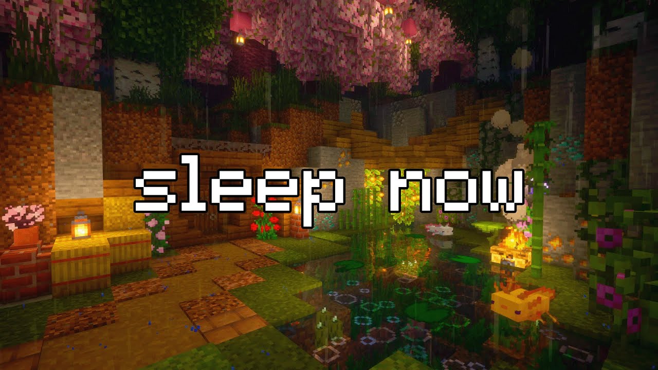 safe and peaceful tonight... (minecraft music & ambience rain, fire)