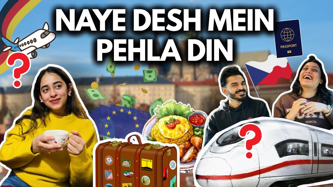 Na achha KHANA MILA, na FLIGHT ❌ | Train Journey - Accommodation - Travel Guide for Prague