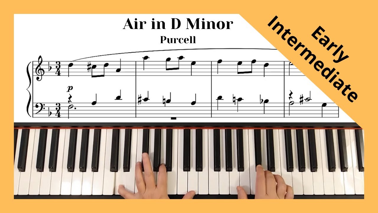 Purcell - Air in D Minor. Piano (Early Intermediate level)