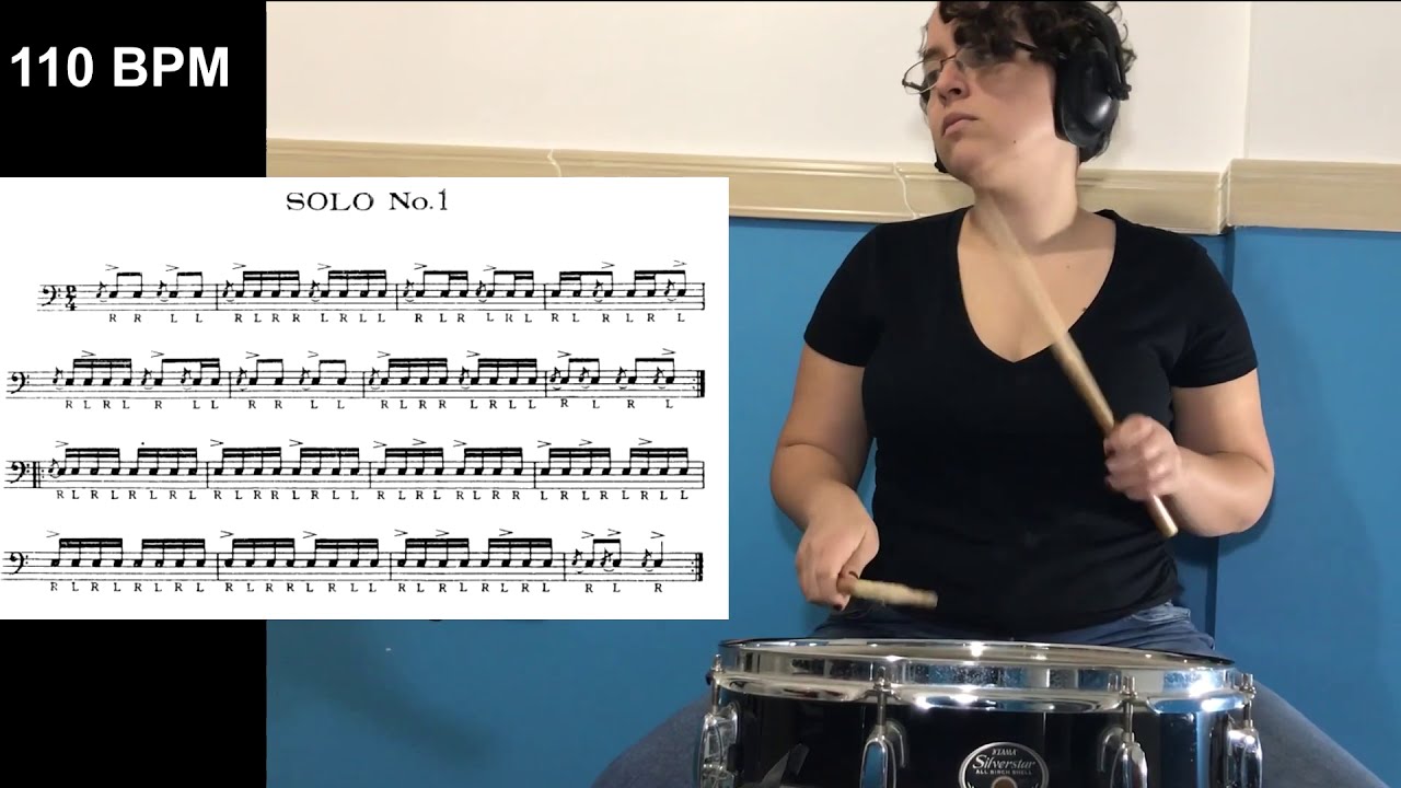 Solo #1 - Charley Wilcoxon - 150 Rudimental Solos (Fast and Slow)