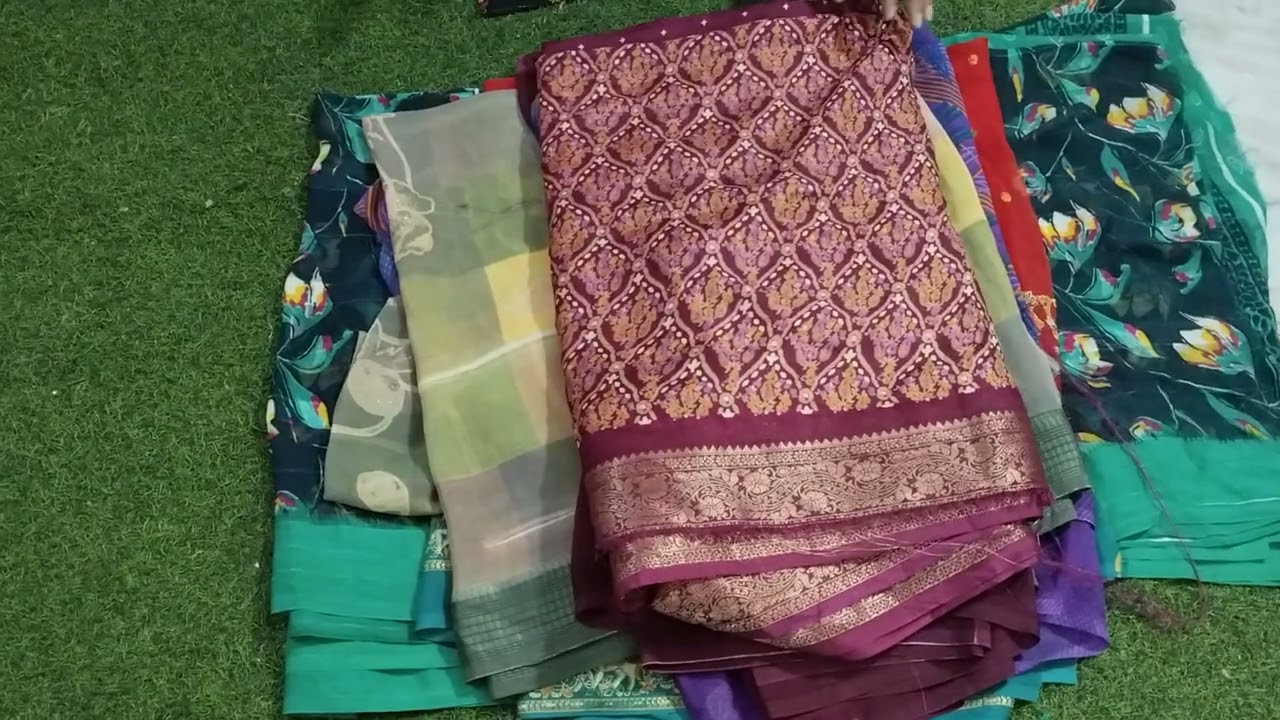 # బ్యూటిఫుల్ కలెక్షన్స్ 3 cut sarees   only 60/ మాత్రమే# 8790806721