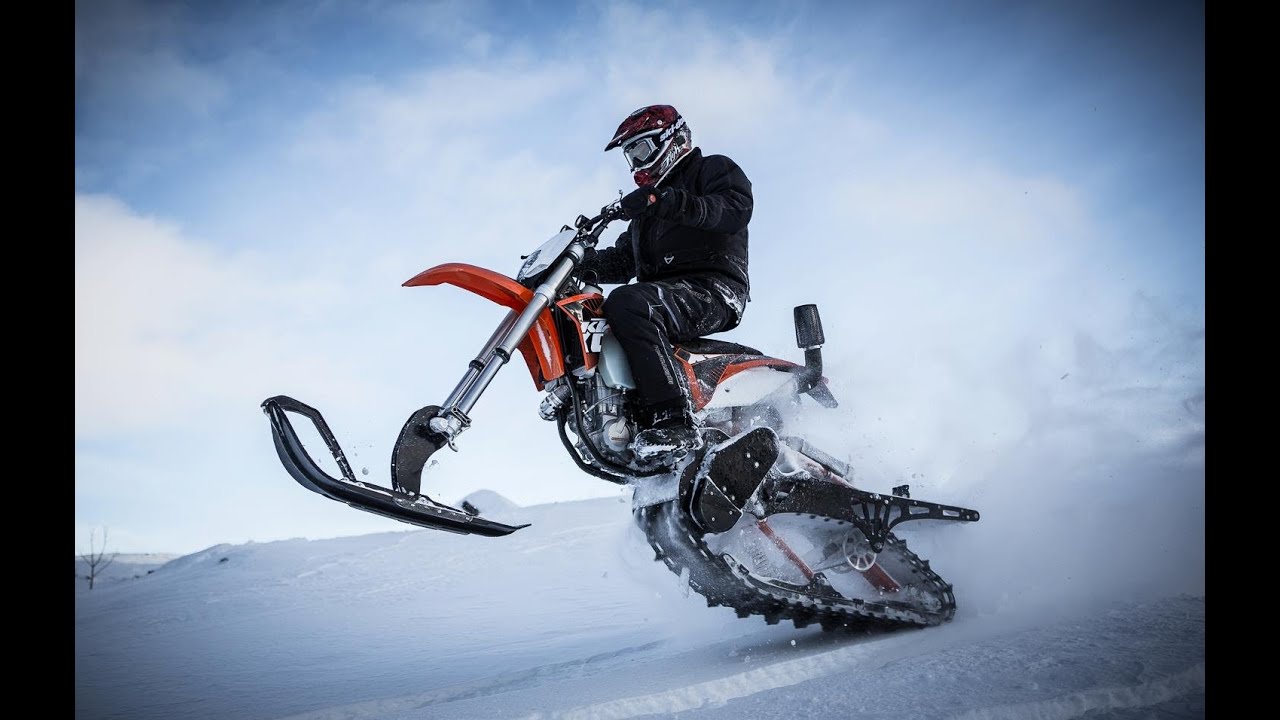 Home built turbo snow bike
