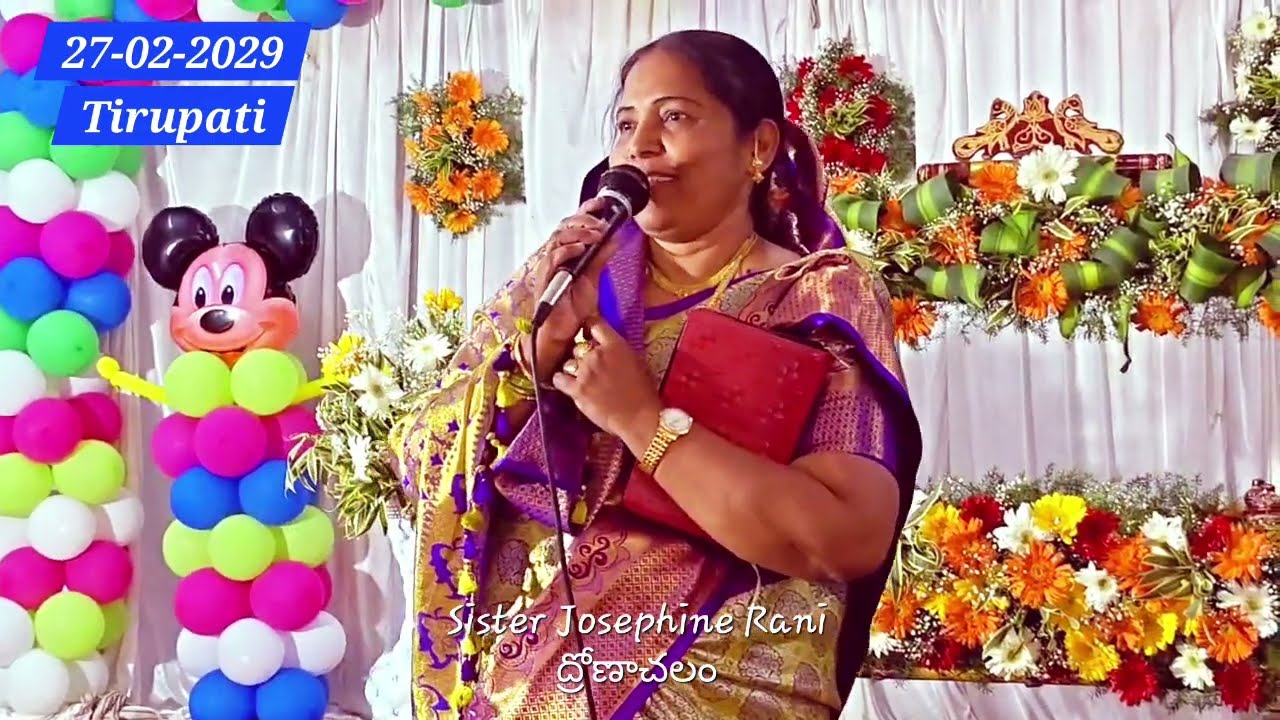 Sister Josephine Rani Testimony: Child Naming Ceremony at Tirupati Church ⛪️ 