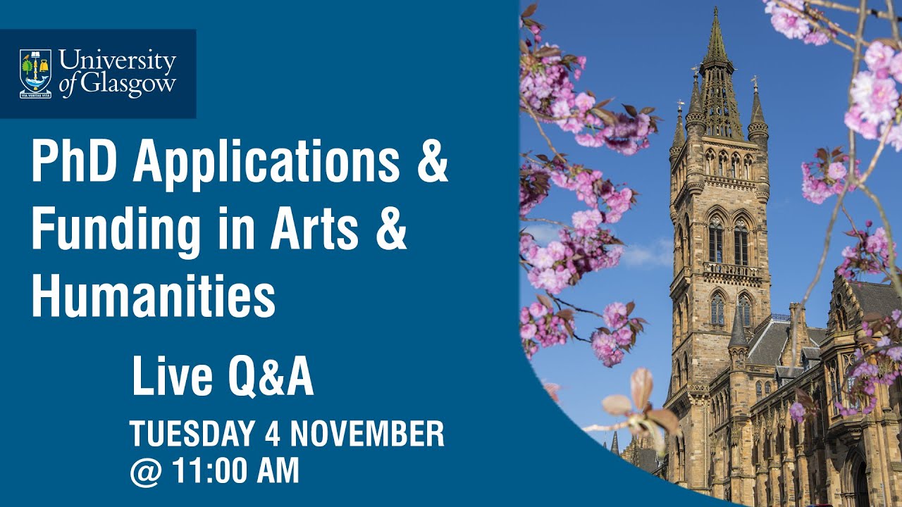 PhD Applications & Funding in Arts & Humanities Live Panel Discussion and Q&A