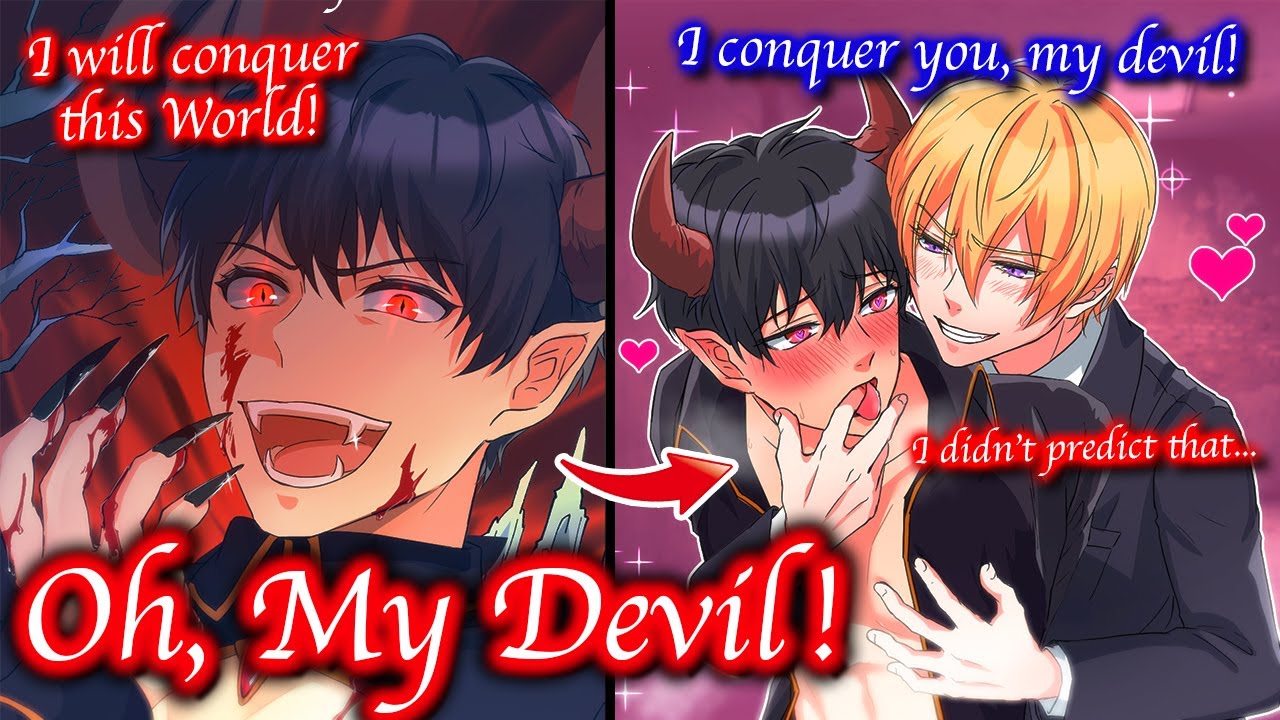 【BL Anime】В мир людей пал дьявол. Офисный работник забирает его домой.