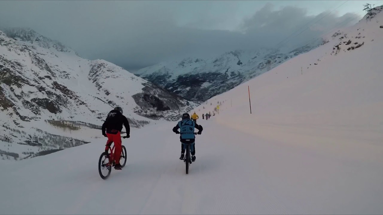 Training  ride Glacier  Downhill Saas Fee 2018