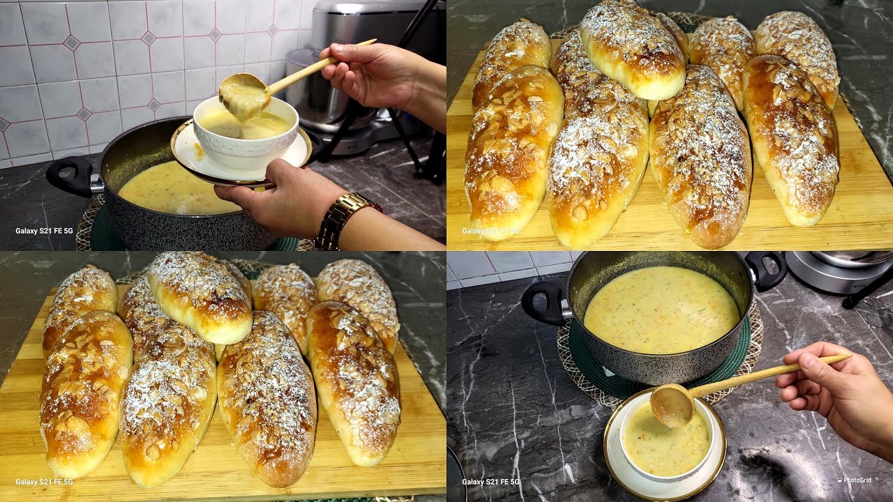 بديل الحريرة 🤤 شوربة البلبولة بالخضار و الحليب لذيذة 🥕 مع معجنات جد سهلين
