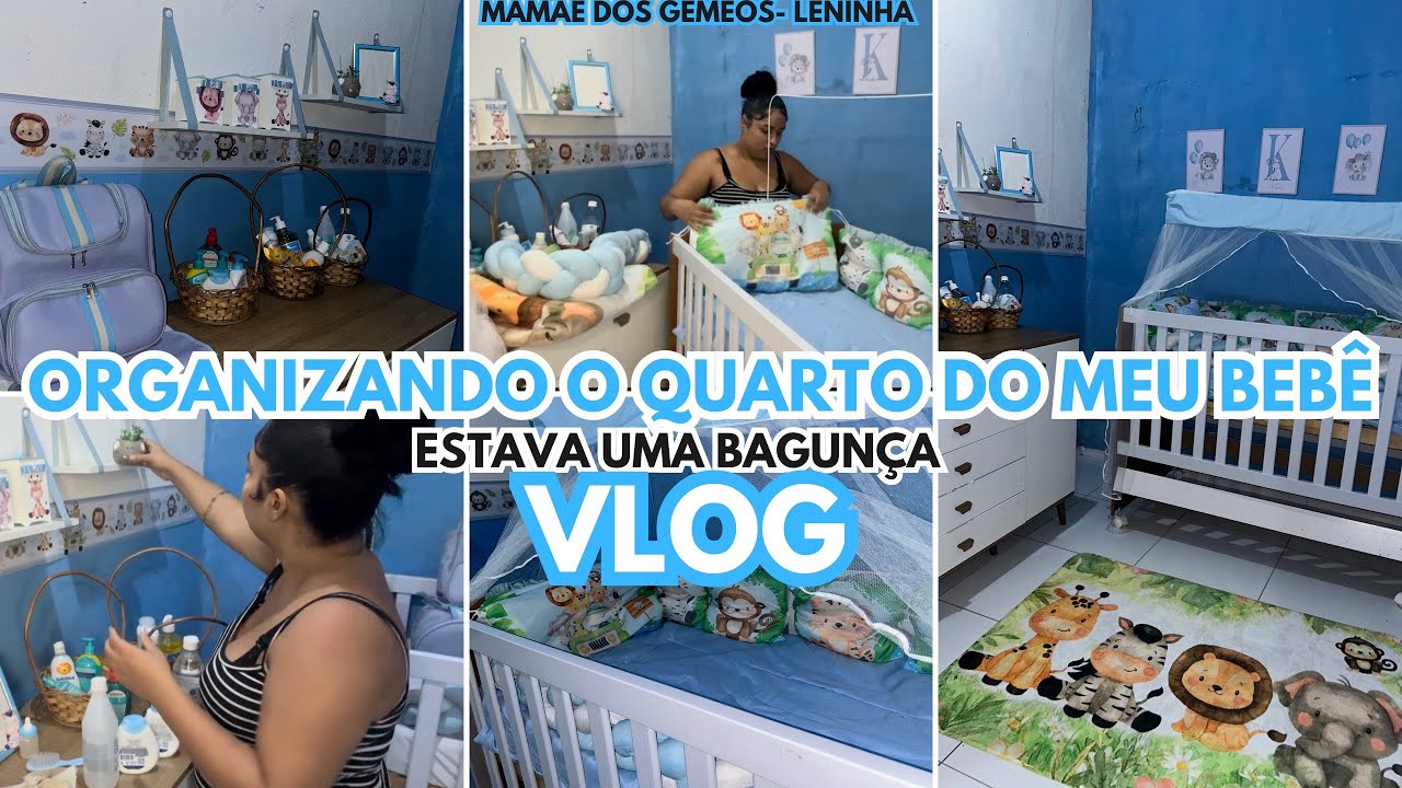 VLOG: ARRUMANDO O QUARTO DO BEB&Ecirc; &bull;| S&Oacute; AGORA CONSEGUI ARRUMAR #vlog #quartoinfantil #enxovaldebeb&ecirc; 
