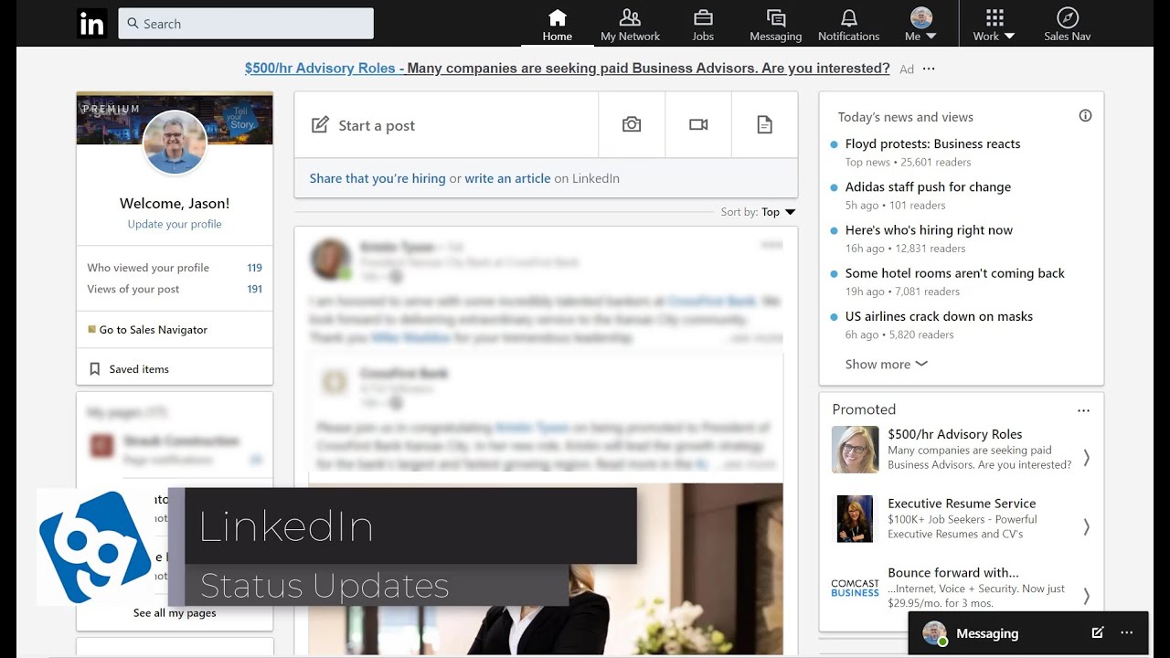Blue Gurus - LinkedIn Status Updates