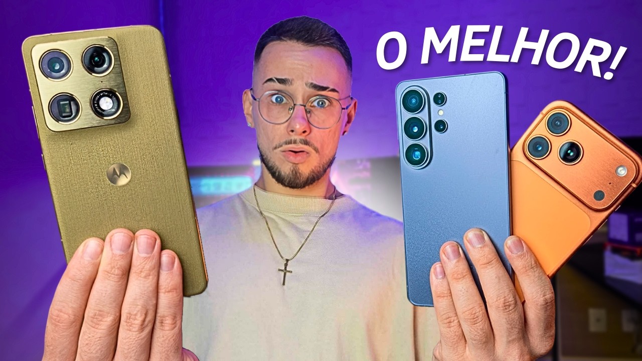 MOTOROLA vs SAMSUNG vs IPHONE - Qual é o VERDADEIRO REI do Custo - Benefício 2026!!!