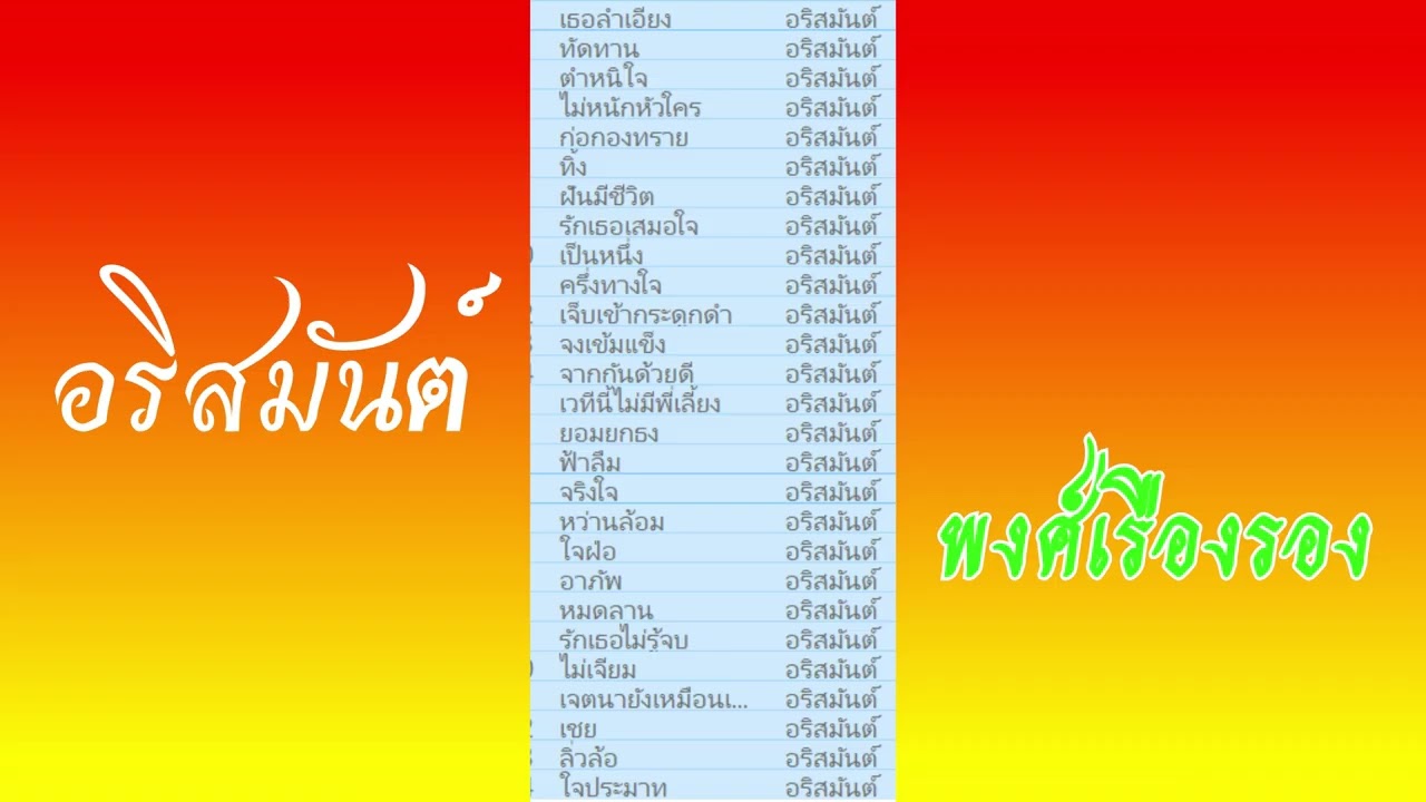 อริสมันต์ โคตรเพราะ พี่กี้  อดีต เพลงที่เพราะโดนใจ