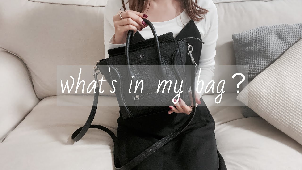 SUB【what's  in my bag】1人暮らしOL/大人ジャニオタ/バッグの中身公開/セリーヌラゲージ ナノ/Celine luggage nano/Living alone Japanese