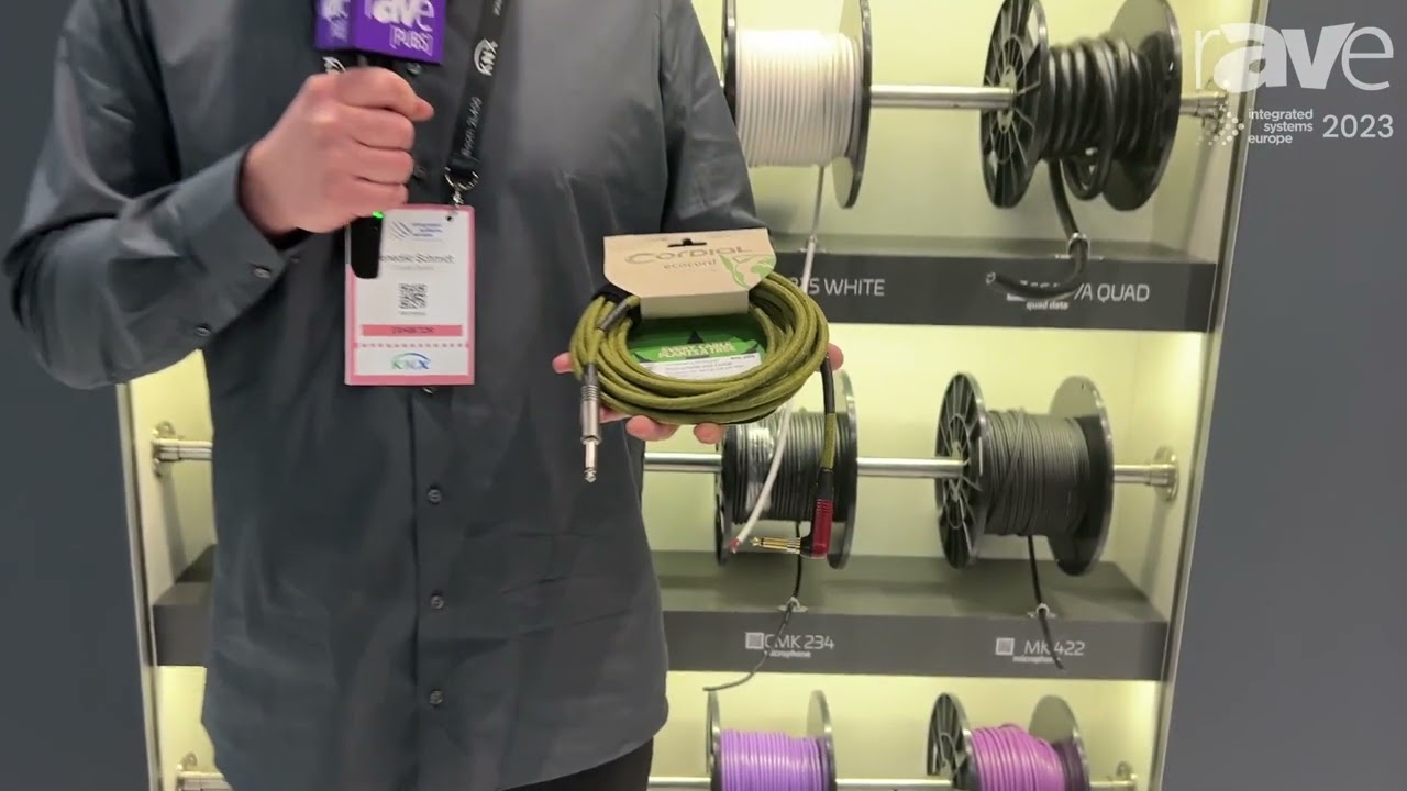 ISE 2023: Cordial Features ECOHEMP 6 PR Instrument Cable with PVC-Free Jacket Made of Hemp